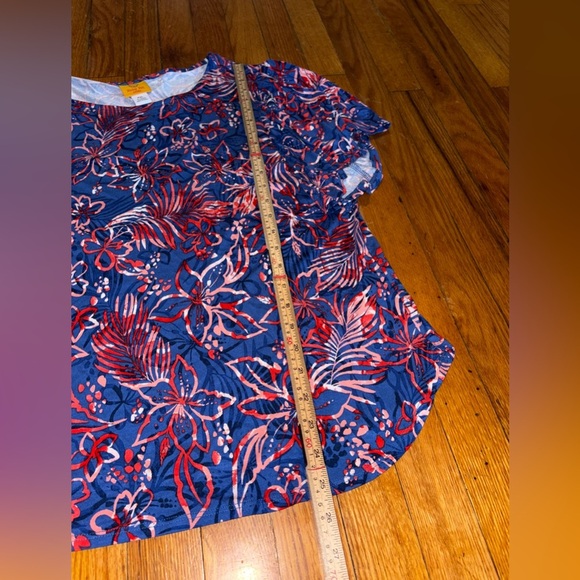 Ruby Rd. Petite Floral Print Top - Picture 3 of 6
